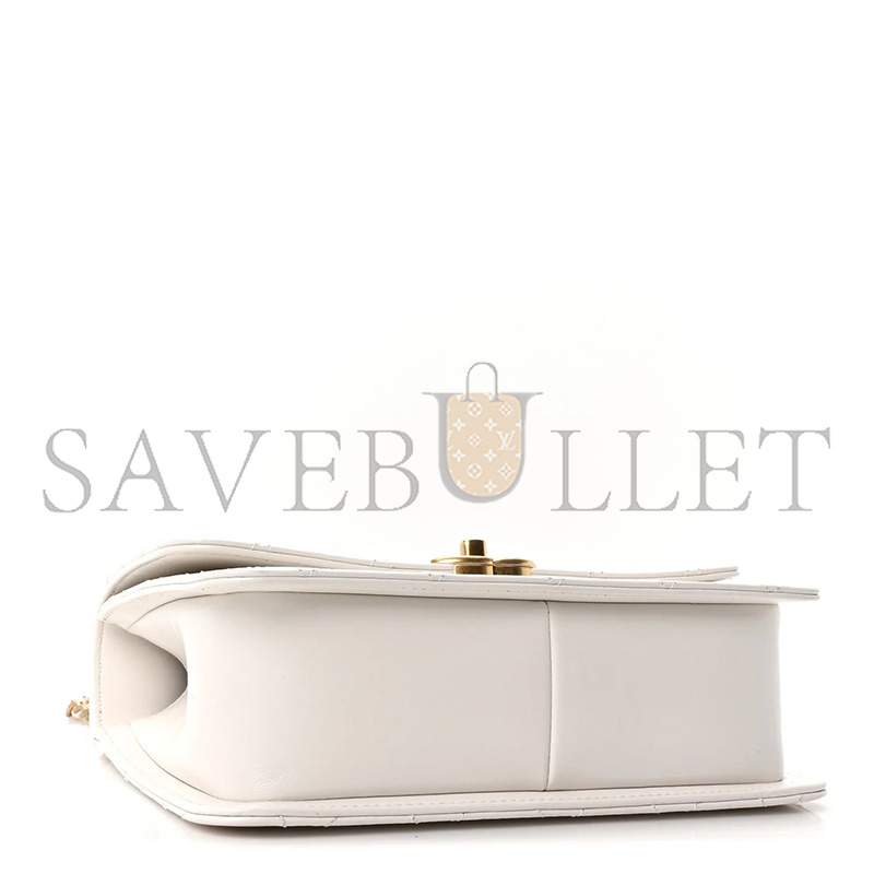 CHANEL MASTER CALFSKIN QUILTED PERFECT FIT FLAP WHITE AS2615 (19*12*8cm)
